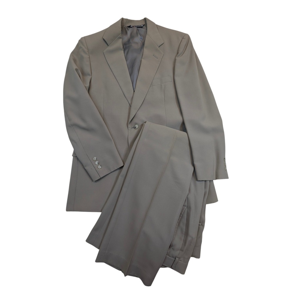 Austin Reed‎ Regent Street Tan Suit M Beige Blazer Pants READ